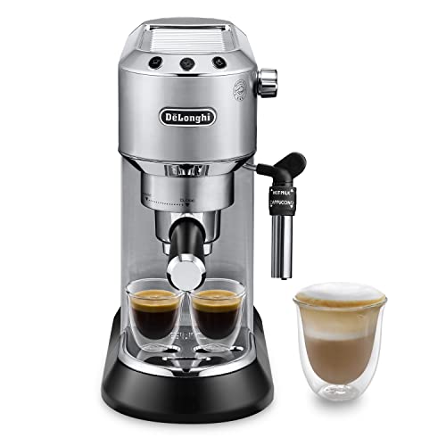 De'Longhi Dedica - Cafetera de Bomba de Acero Inoxidable 