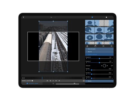 LumaFusion でビデオのサイズとトリミングを編集します。