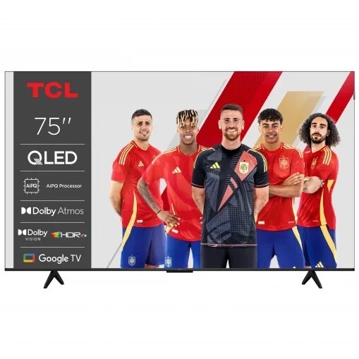  Smart TV QLED 75" (190,5 cm) TCL 75P71K, 4K UHD, 60 Hz, Procesador AiPQ Pro, Dolby AC4 Dolby TrueHD, Dolby Atmos DTS Virtual-X, Google TV 