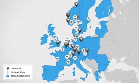 Talleres de servicio Tesla en Europa marzo 2014