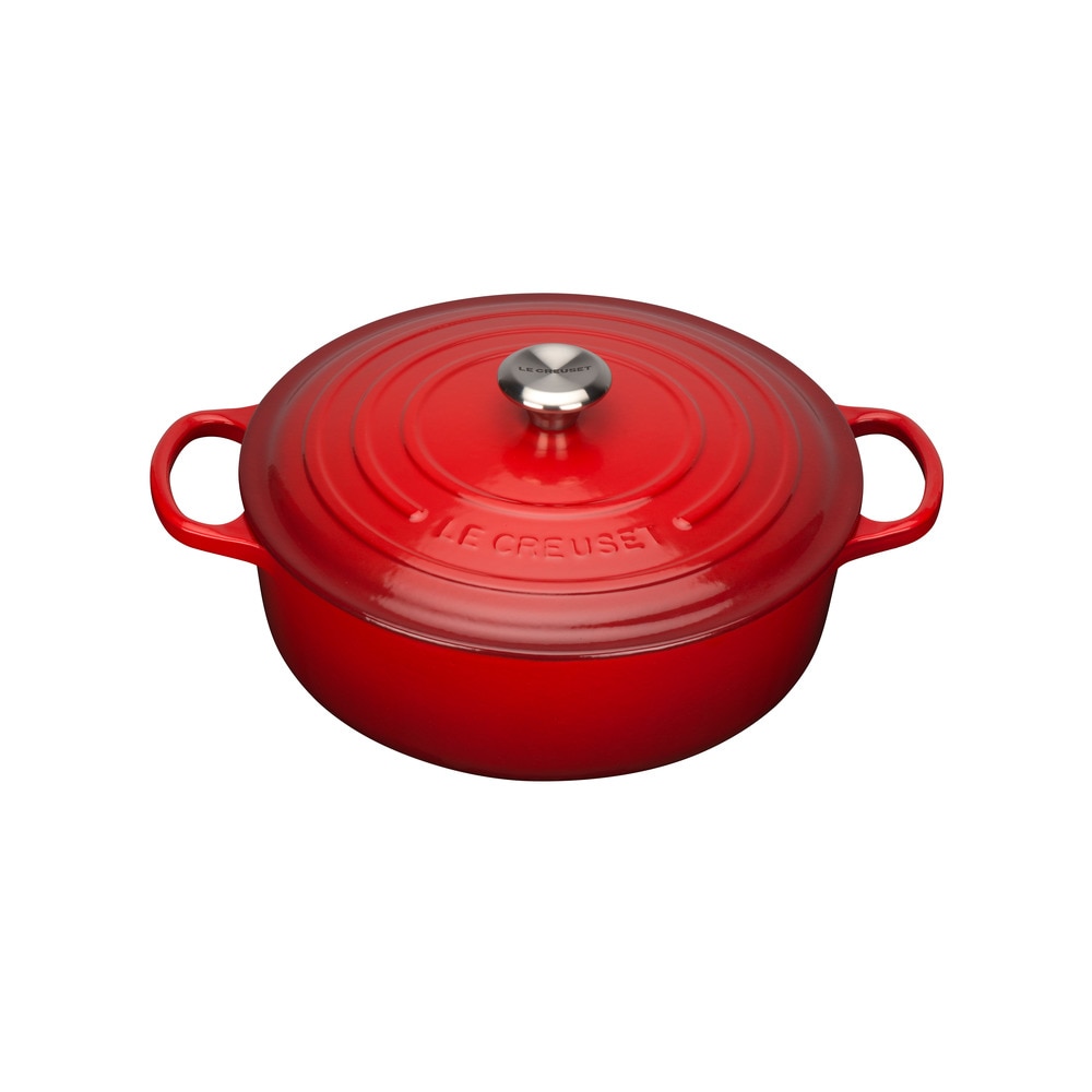 Cocotte Redonda Baja de Hierro Colado esmaltado 30 cm Evolution de Le Creuset