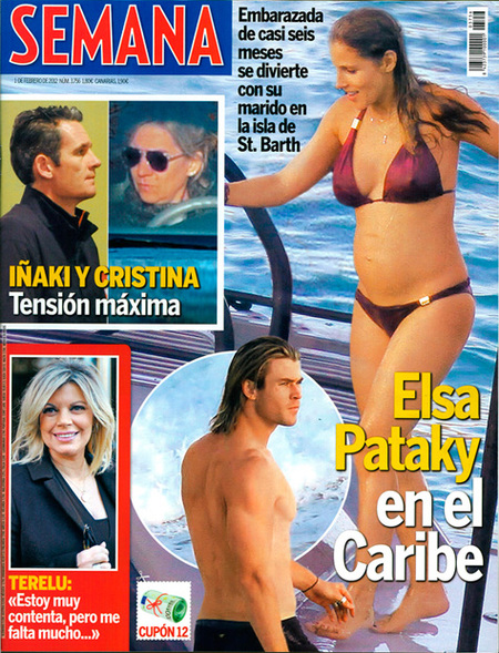 Pero qué buena panza tiene ya la Pataky