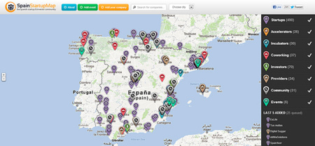 Spain Startup Map, ¿dónde se encuentran las Startups en España?
