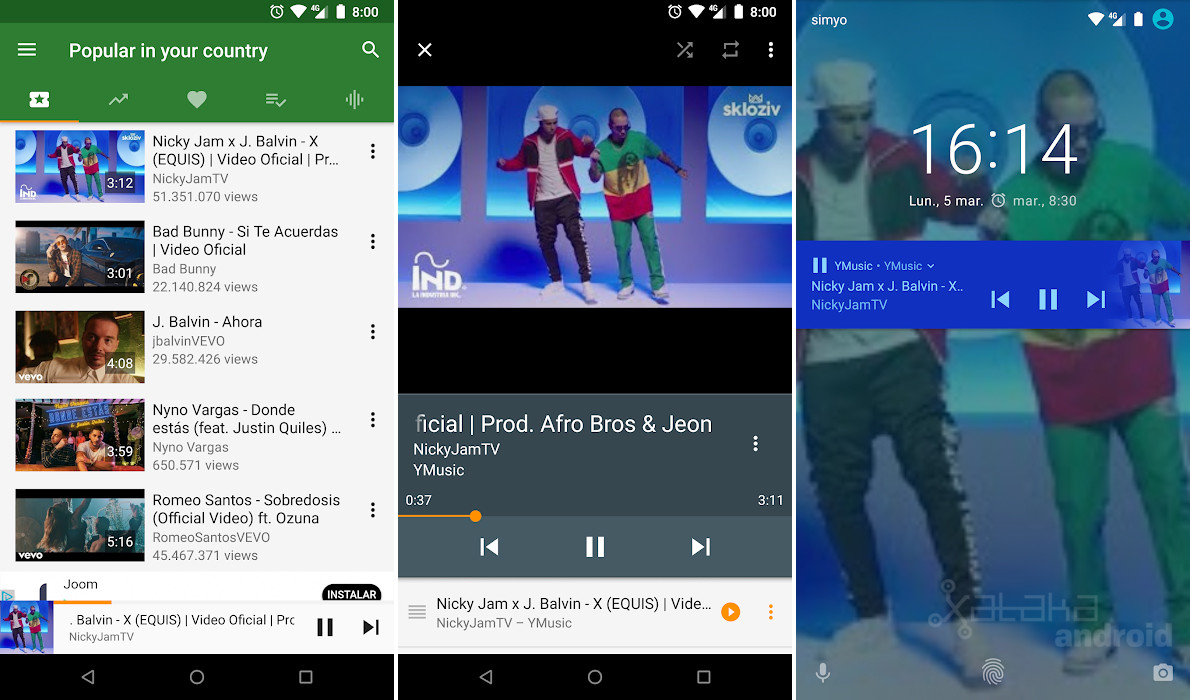 Cómo escuchar música de YouTube en segundo plano y con la pantalla ...