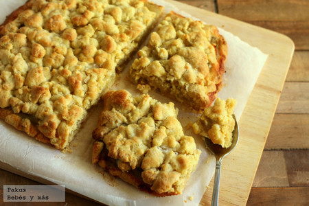 Pastel rústico de uvas y canela. Receta de Navidad para embarazadas