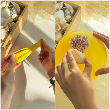 No lo sabía, pero si reutilizamos las conchas de la playa que tenemos en casa, podemos hacer esta elegante lámpara de mesa