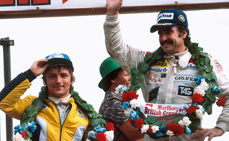 Podio GP Gran Bretaña 1979