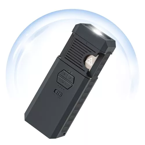 Luvan 3 en 1 Repelente de Mosquitos Eléctrico con Linterna de Camping (Gris)