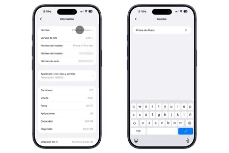 Cambiar Nombre Iphone 2