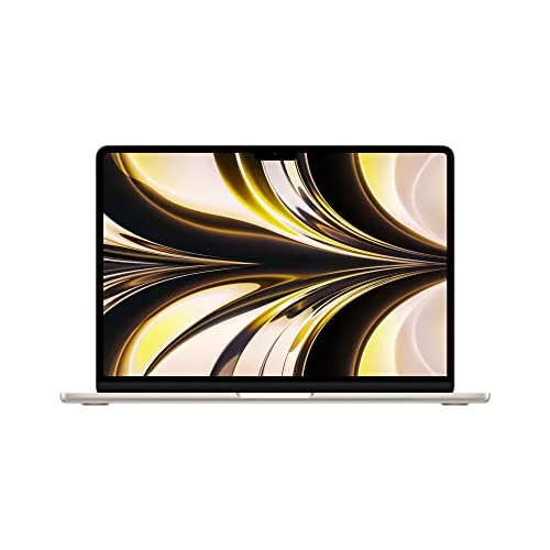 Apple 2022 Ordenador Portátil MacBook Air con Chip M2 Pantalla Liquid Retina de 13,6 Pulgadas, 8GB de RAM, 512 GB de Almacenamiento SSD, Teclado retroiluminado, Color Blanco Estrella