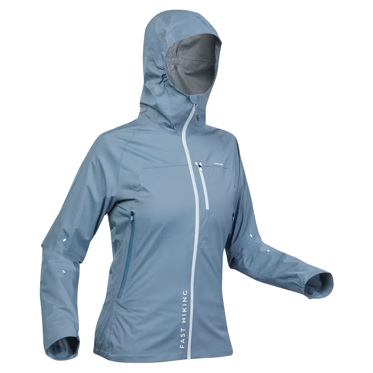 Chaqueta impermeable de montaña y trekking ultraligera Mujer FH500
