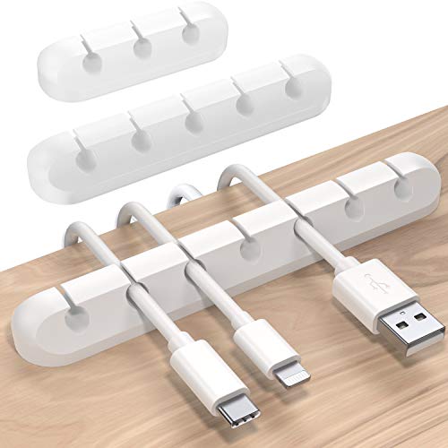 SOULWIT 3 Pcs Organizador de Cable USB de Silicona