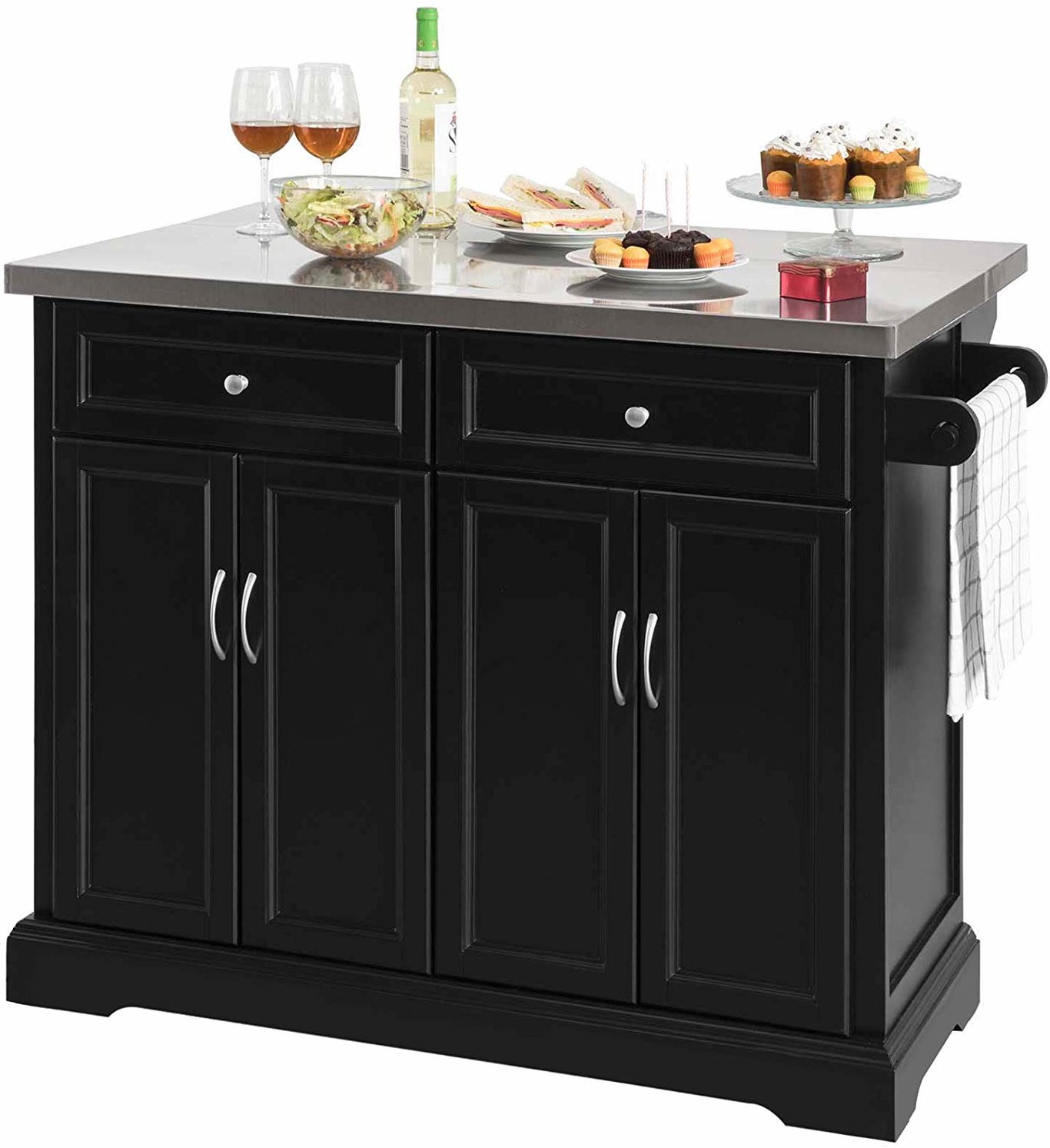 15 islas de cocina móviles para añadir superficie de trabajo y de