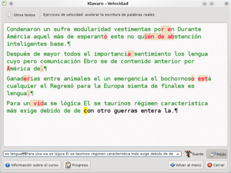Klavaro, practica tu rapidez y precisión en la escritura