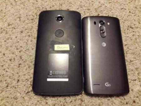 Motorola Shamu se deja ver junto a un LG G3, es muy grande