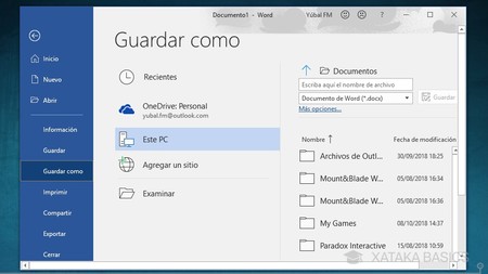 Cómo hacer que Office guarde siempre por defecto los documentos en una  carpeta concreta de tu PC