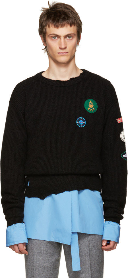 La tendencia destroyed muta al estilo Ivy League con la colección fall de Raf Simons