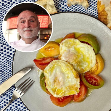 El desayuno de cumpleaños favorito del chef José Andrés son unos huevos fritos con tomate, aceite y pan 