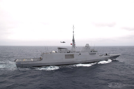 Royal Moroccan Navy Frigate Mohammed Vi 701 Underway In The Atlantic Ocean On 25 April 2018 180425 N Gc347 1193 2