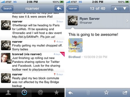 Llega Tweetie 2.1 en el iPhone con soporte para listas y retweet nativo