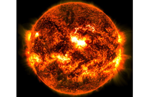 Explosão solar. Créditos: Nasa