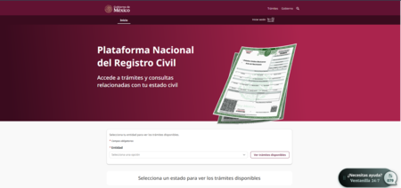 Portal Oficial Registro Civil