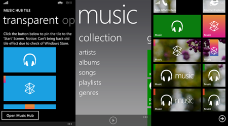 Music Hub Tile, recupera la aplicación de música de Windows Phone 8. La aplicación de la semana