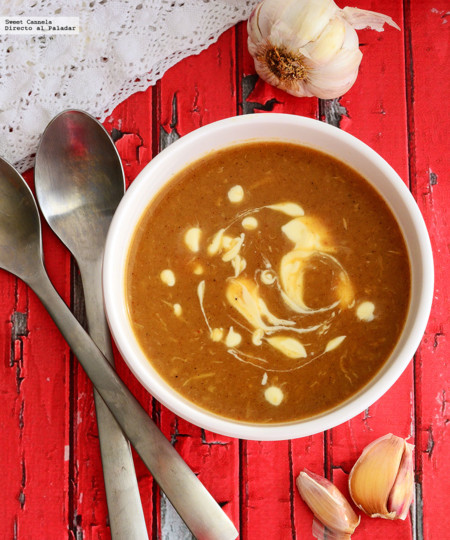 Sopa de ajo. Receta