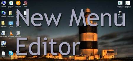 New Menu Editor, cuando queremos crear un fichero nuevo de un tipo específico