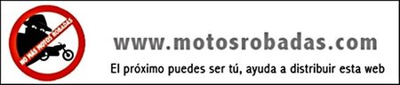 Banner no mas motos robadas