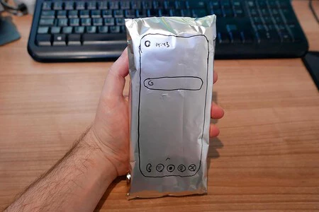 Funda de Faraday casera hecha con papel de aluminio