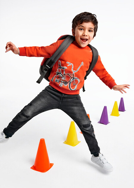 Pantalon Vaquero Straight Fit Con Rotos Para Nino Ecofriends Mayoral