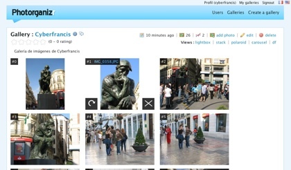 Photorganizr, crea y comparte tu galería de imágenes de forma sencilla