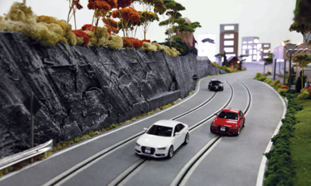 Scalextric de Audi controlado por iPad con cámara en primera persona, velocímetro y otras chuladas