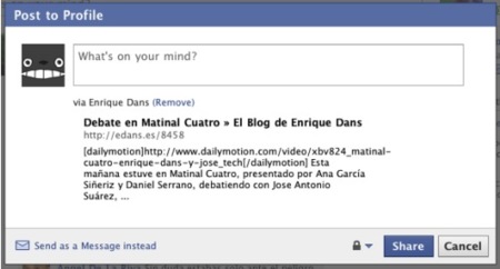 Facebook implementa su propio retweet