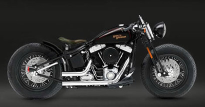 Harley Davidson Softail Cross Bones Custon rizando el rizo