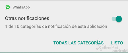 WhatsApp estrena canales de notificación en Android Oreo: así puedes configurarlo