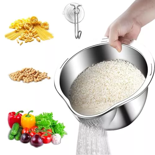 Lavado Arroz Acero Inoxidable