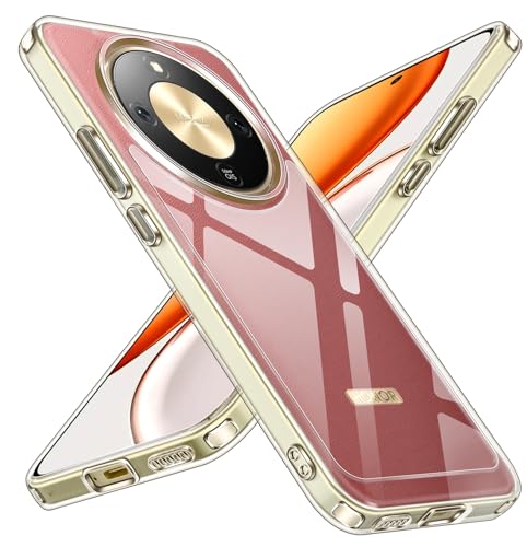 ivoler Funda HD Clara Anti-Amarilleo para Honor Magic 8 Lite 5G, [Protección Grado Militar] Carcasa Bumper Teléfono Antigolpes Transparente Delgado Antiarañazos Duro PC Respaldo Case
