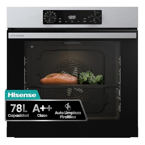 Hisense BI64216EPX - Horno Multifunción Pirolítico, Clase A++, 78L