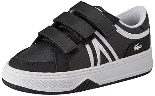 Lacoste L001 222 1 SUI, Zapatillas Deportivas Unisex niños, Negro y Blanco, 20 EU