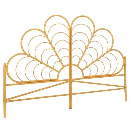 IDMarket Ivy - Cabecero de cama ratán (160 cm)