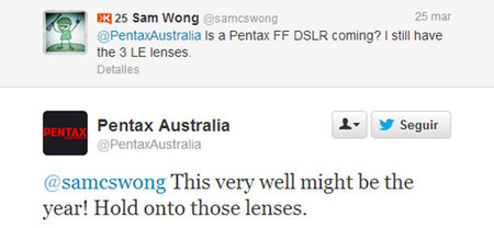 Pentax alimenta el rumor de un inminente cuerpo Full Frame