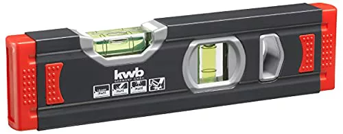 kwb Mini nivel de burbuja de aluminio de 1 mm de 20 cm