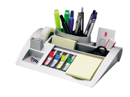 Todo en orden en el escritorio con el organizador 3M Post-it C50 a la venta por 22,33 euros en Amazon