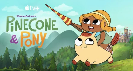 松ぼっくりとポニー