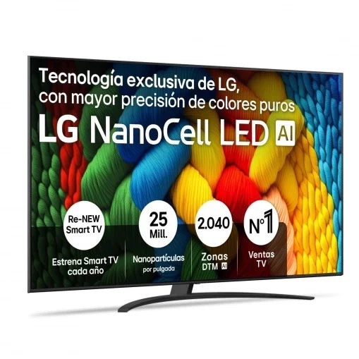LG 86NANO81A6A 86" (218,44 cm), NanoCell LED, 4K UHD, 60 Hz, Smart TV 