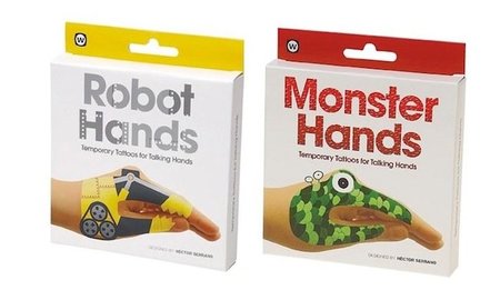 Calcomanías para jugar con las manos