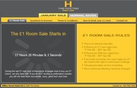 Hoxton Hotels: habitación de lujo a 1£ la noche