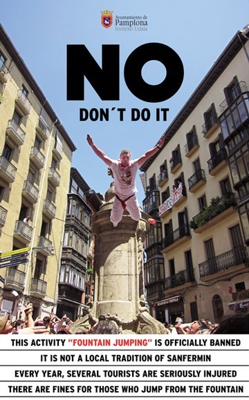 Pamplona lanza una campaña para evitar el fuenting
